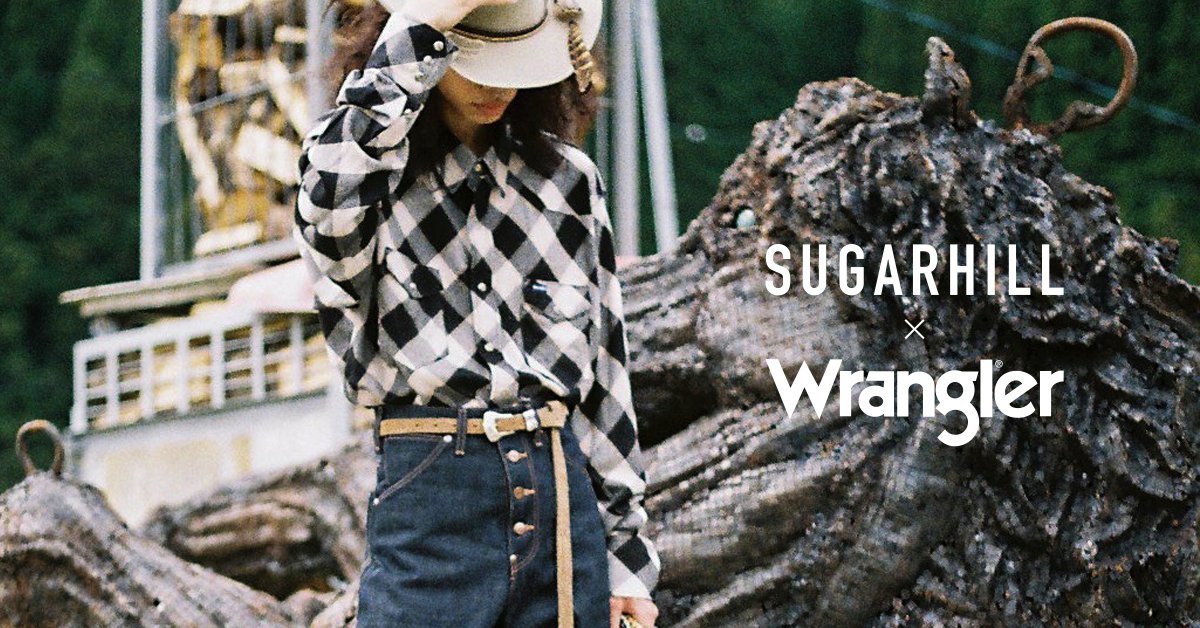 Sugar hill × wrangler ウエスタンシャツUNDE